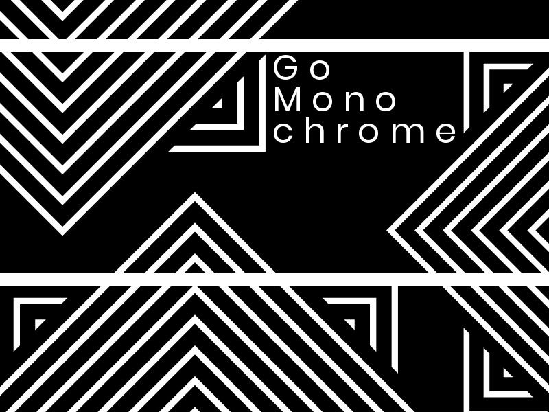 Go Monochrome Black and White Geometric Designs - How to successfully use patterns in monochrome design - Image