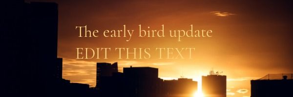 An email header template for an early bird marketing email - Affiliate marketing for beginners: Your startup guide - Image