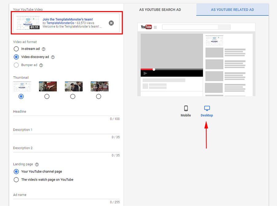 Ähnliche Anzeige YouTube – Videoanzeigen werden geladen – Bild