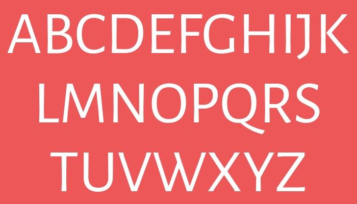 Lettres blanches de l&#39;alphabet anglais sur fond rouge - Conseils finaux pour la conception de logo - Image