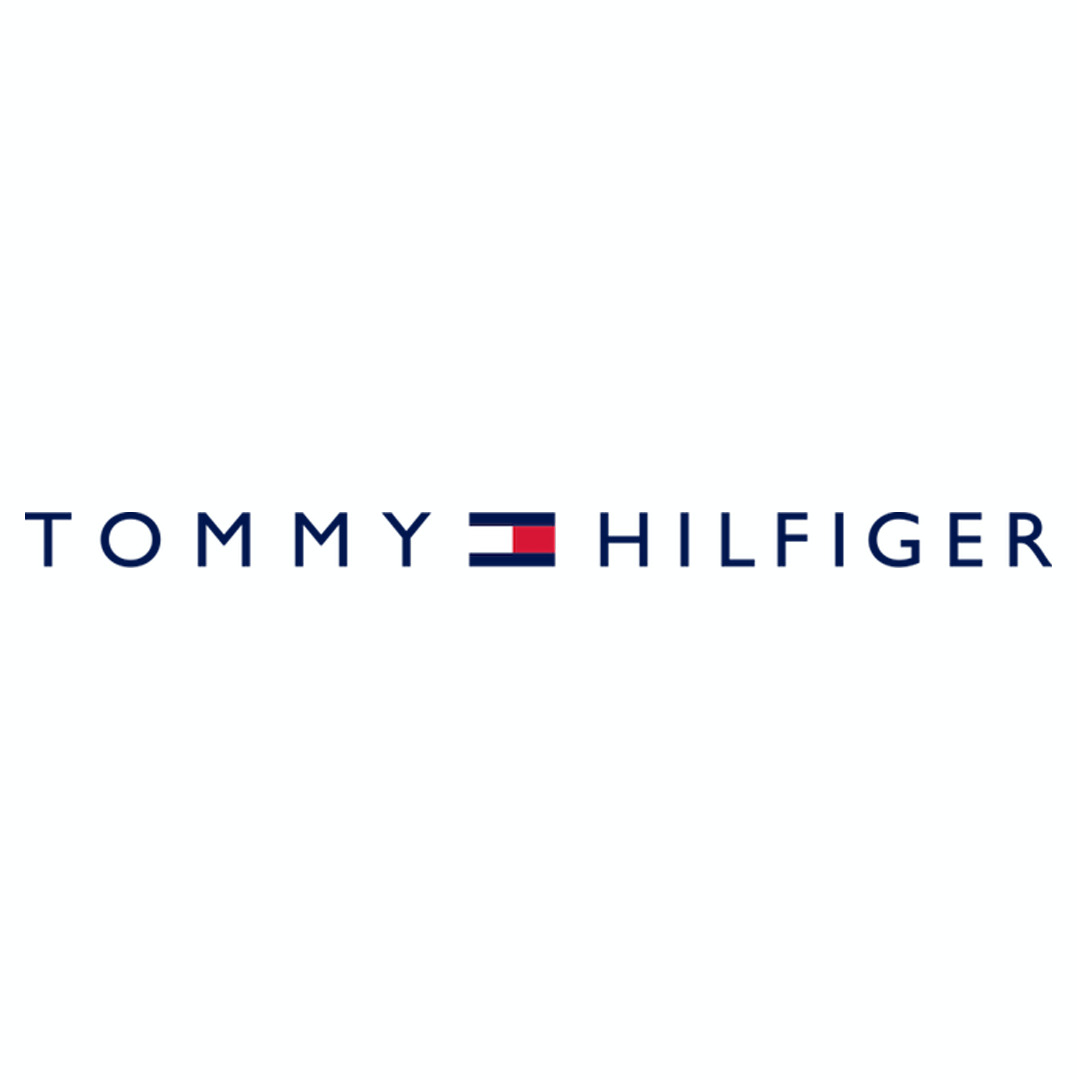 Tommy Hilfiger-Logo – Gill Sans ist eine universelle Schriftart, die von BBC, AMD und vielen anderen erfolgreichen Marken verwendet wird – Bild