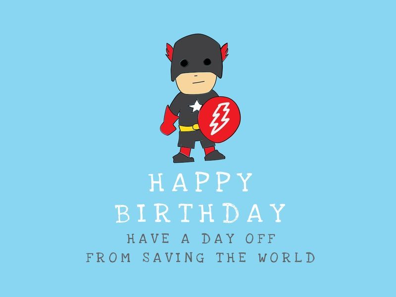 Superhero birthday card - Tips on how to throw a superhero-themed birthday party - Image