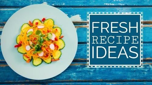 'Fresh recipe ideas' blog post cover example - Tips for creating good blog header images - Image