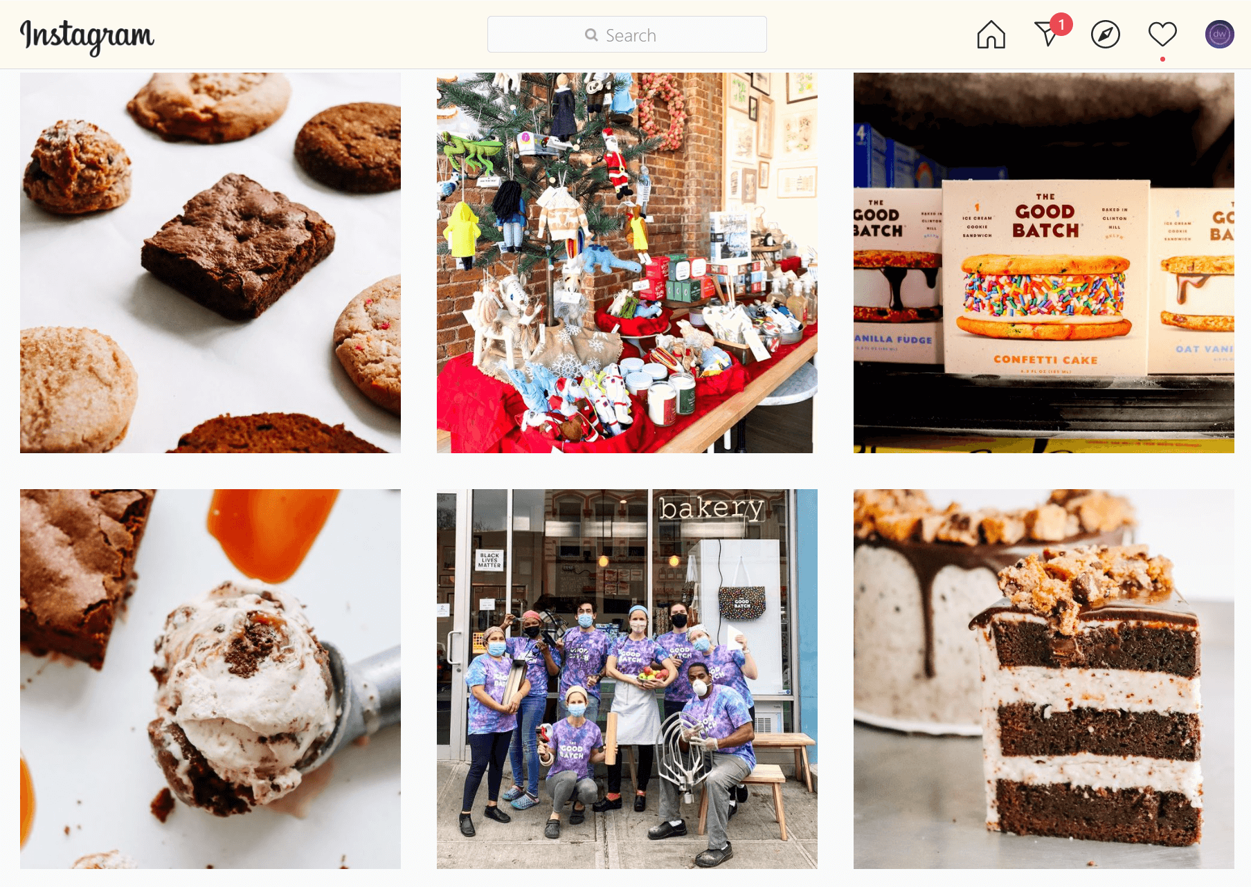 Idéias de marketing de café no Instagram: fotos de comida.