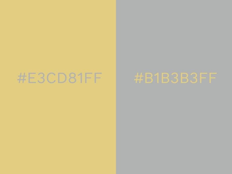 Dusky Citron and Cool Gray colour combination - 80 attractive color combinations to try - Image