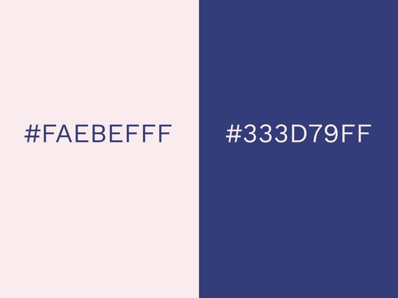 Farbkombinationen aus Pink und Marineblau