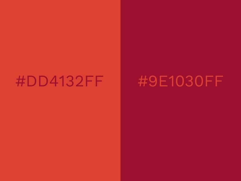 Fiesta and Jester Red color combos - 80 attractive color combinations to try - Image