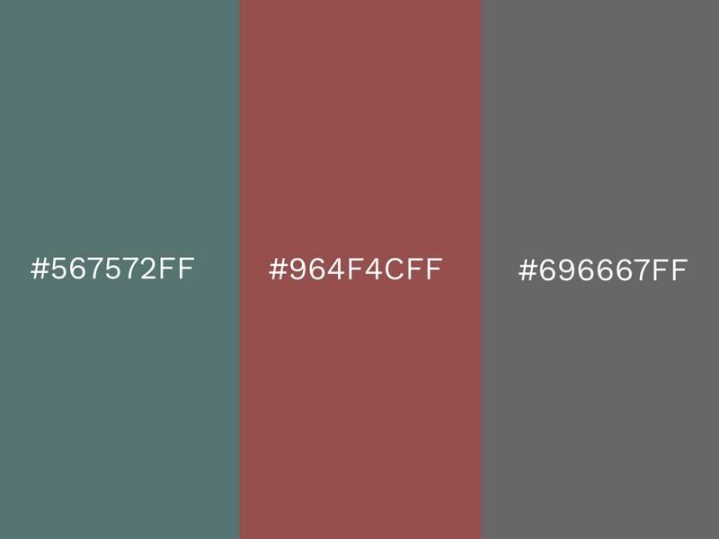 Sagebrush Green, Marsala and Granite Gray combos - 80 attractive color combinations to try - Image