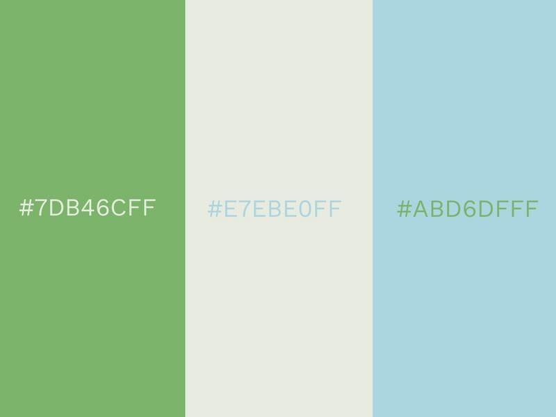 Grass Green, Lightest Sky and Clearwater color combinations - 80 attractive color combinations to try - Image