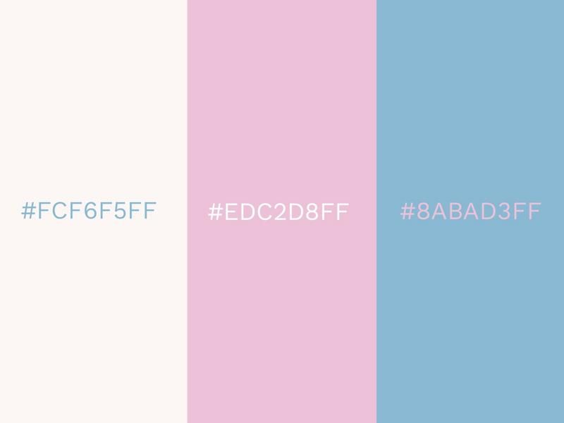 White, Pink Lady and Sky Blue combinations - 80 attractive color combinations to try - Image