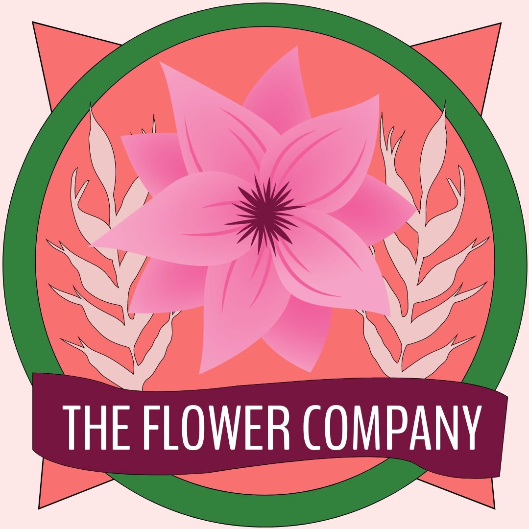 Combinação de cores do logotipo da flor