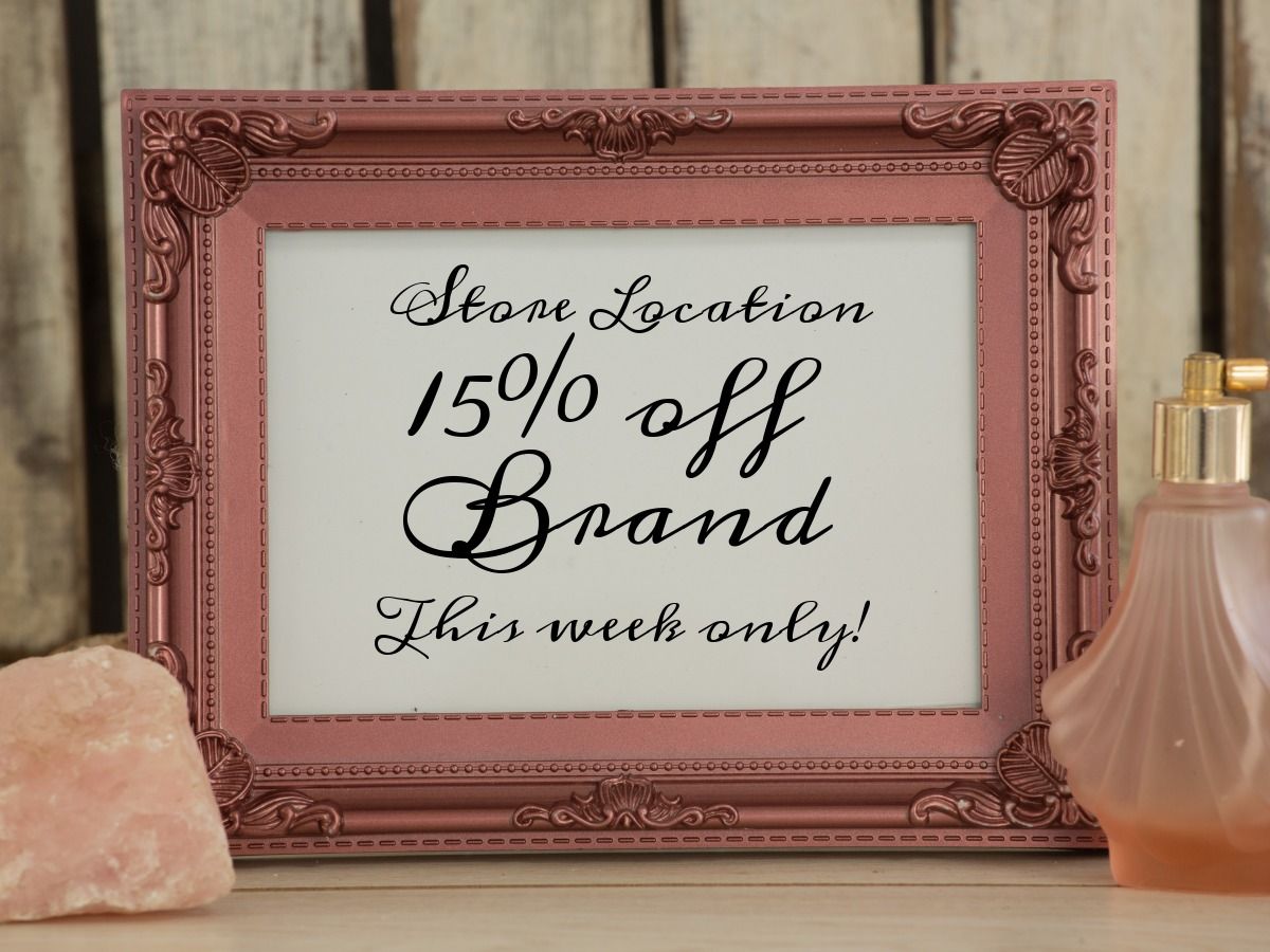Picture frame brand sale design - 50 ideas and templates to use in your designs - Image