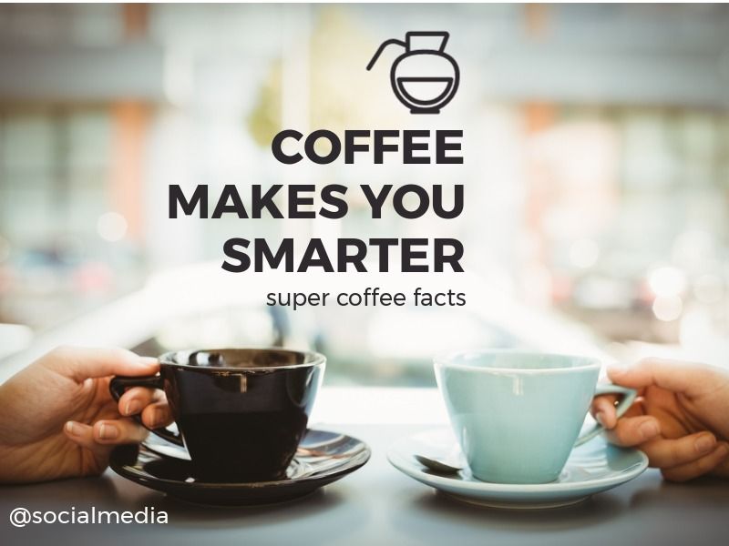 Title: "Coffee Makes You Smarter" and a close-up of two hands holding coffee cups - How to incorporate SMART goals and growth hacking into your marketing strategy - Image