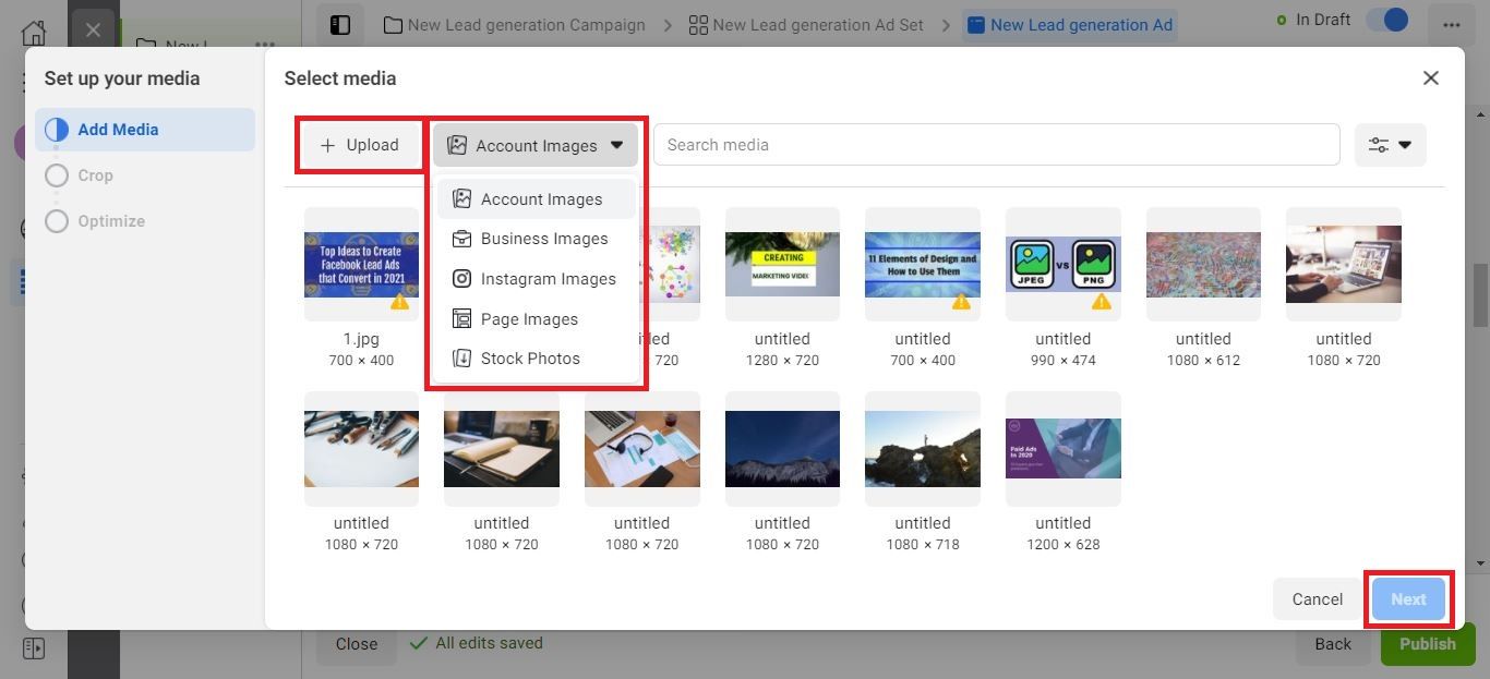 Captura de pantalla de una imagen cargada o seleccionada de la biblioteca
