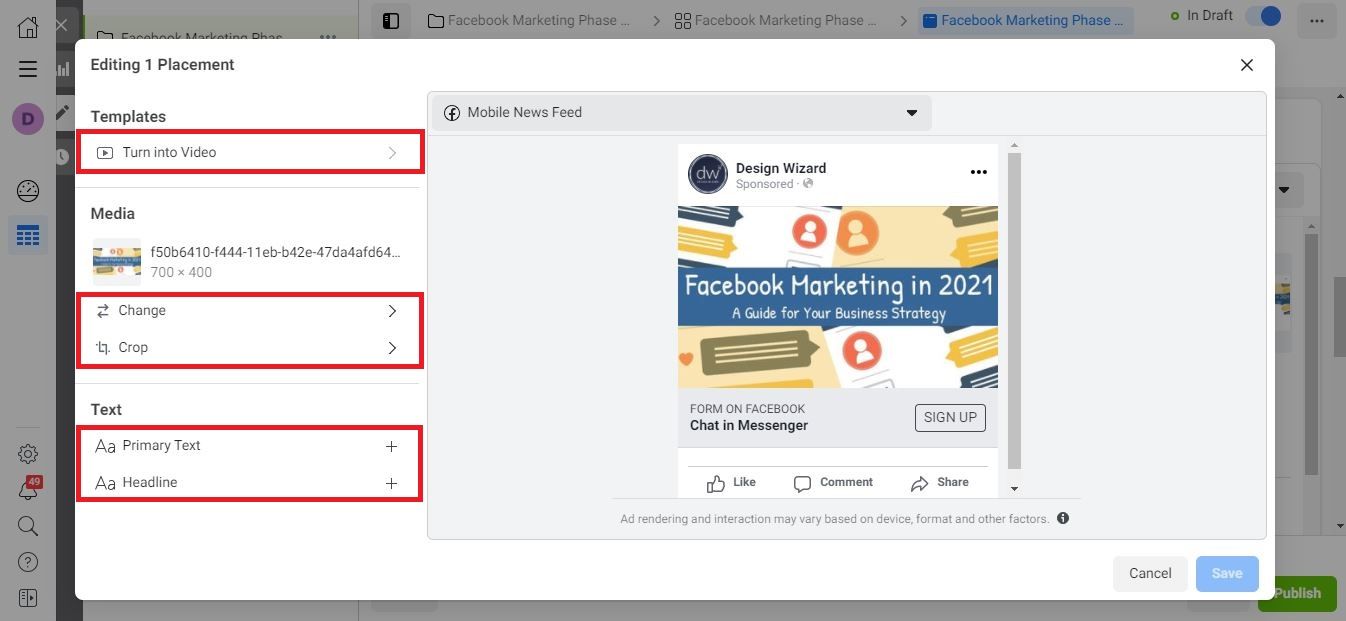 Facebook Lead Ads step 4 - Facebook marketing: A comprehensive guide on how to effectively use Facebook for business - Image