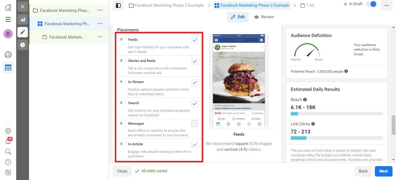 Facebook Messenger Ads step 3 part 2 - Facebook marketing: A comprehensive guide on how to effectively use Facebook for business - Image