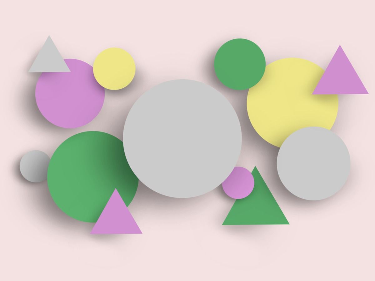 Formes géométriques colorées - Tendances du design graphique - Image 
