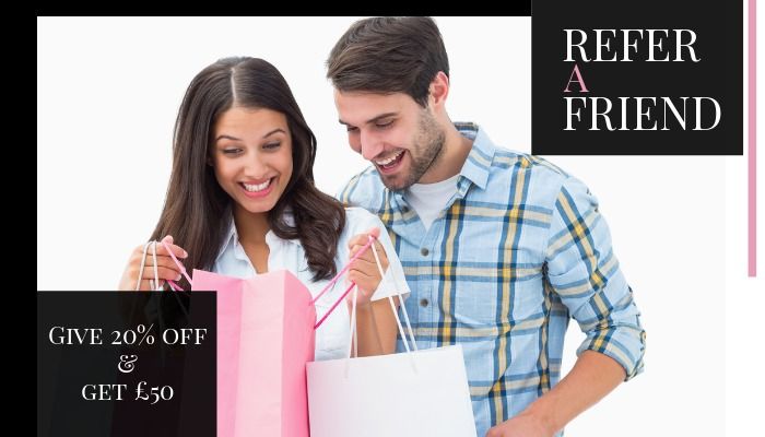 Two friends being happy after shopping because of a referral campaign - Understanding the marketing funnel concept: A step-by-step guide to engage your customers - Image