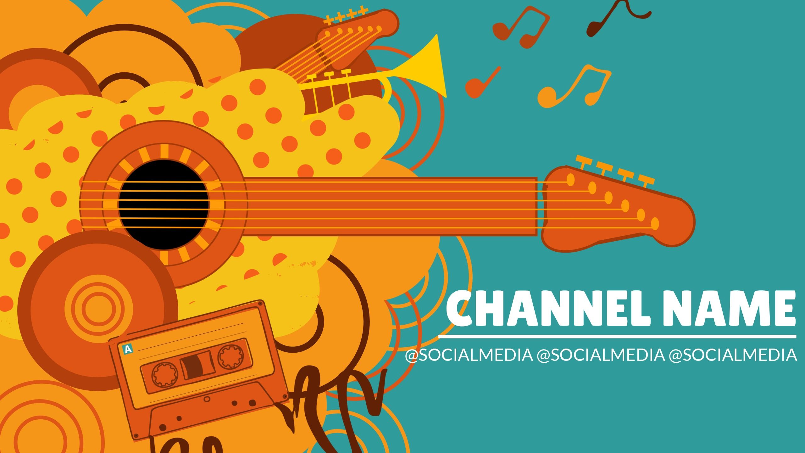 The guitar and cassette are featured on the cover of the band's YouTube channel - 7 top marketing strategies for musicians - Image