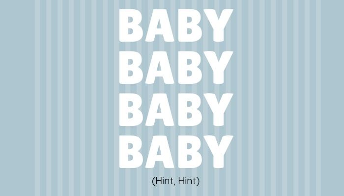 anúncio de bebê cores azuis pastel