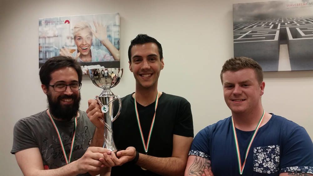 Hackathon winning team - How to run a company hackathon - Image