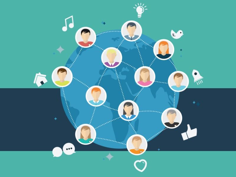People are connecting all over the world - The best social media marketing tips for starting and growing your business - Image