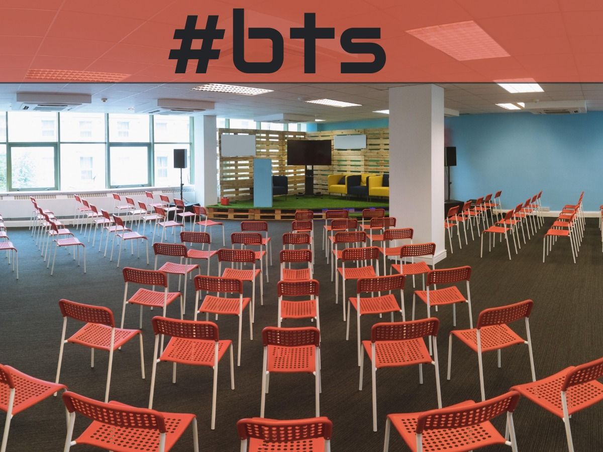 Aligned chairs with bts hashtag above - The 100 best event marketing ideas - Image