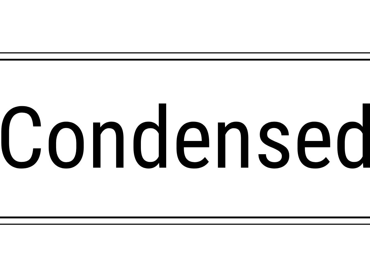 Logo Condensé - polices à la mode pour le design - Image