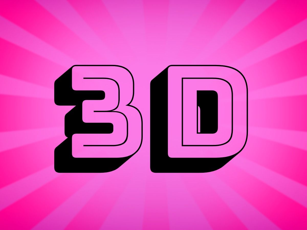 Logo 3D - polices à la mode pour le design - Image