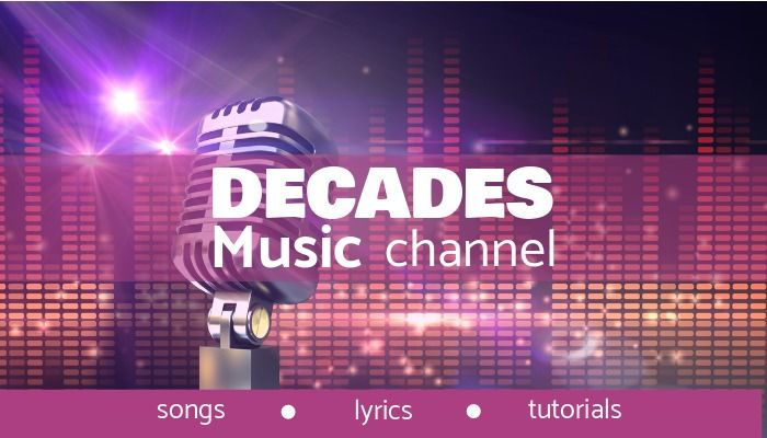 microphone de fond de chaîne de musique youtube violet - Idées et modèles de bannières YouTube - image